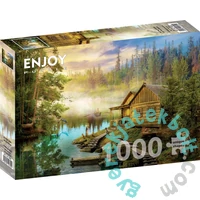 Enjoy 1000 db-os puzzle - A Log Cabin on the River (1602)