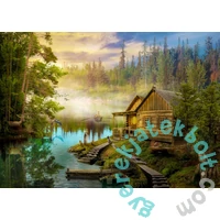 Enjoy 1000 db-os puzzle - A Log Cabin on the River (1602)