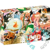 Enjoy 1000 db-os puzzle - Curious Cats (1898)