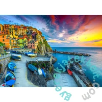Enjoy 1000 db-os puzzle - Manarola Harbor at Sunset, Cinque Terre, Italy (2084)