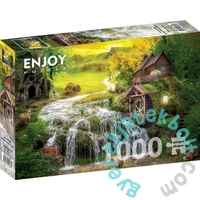 Enjoy 1000 db-os puzzle - A Log Cabin by the Magic Creek (1608)