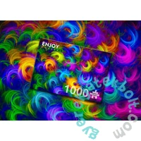 Enjoy 1000 db-os puzzle - Abstract Neon Feathers (1964)