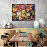 Enjoy 1000 db-os puzzle - Abstract Stained Glass Flower Garden (2294)
