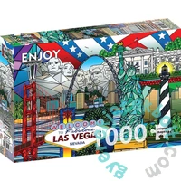 Enjoy 1000 db-os puzzle - American Landmarks Collage (1937)