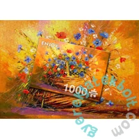 Enjoy 1000 db-os puzzle - Basket with Flowers (1687)