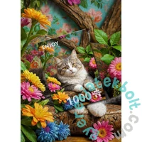 Enjoy 1000 db-os puzzle - Cat in Bloom (2343)