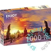 Enjoy 1000 db-os puzzle - Charles Bridge at Sunset, Prague (1284)