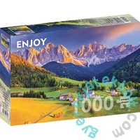 Enjoy 1000 db-os puzzle - Church in Dolomites Mountains, Italy (1320)