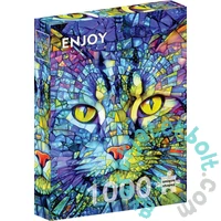 Enjoy 1000 db-os puzzle - Fiona the Stained Glass Cat (2310)