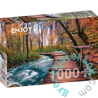 Enjoy 1000 db-os puzzle - Forest Stream in Plitvice, Croatia (1089)