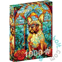 Enjoy 1000 db-os puzzle - French Bulldog Stained Glass (2312)
