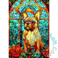 Enjoy 1000 db-os puzzle - French Bulldog Stained Glass (2312)