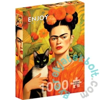 Enjoy 1000 db-os puzzle - Frida Kahlo and Her Cat (2313)