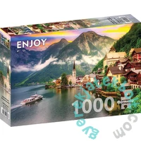 Enjoy 1000 db-os puzzle - Hallstatt Town at Sunset, Austria (2089)