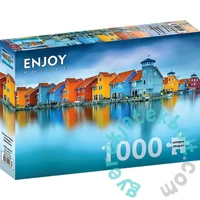 Enjoy 1000 db-os puzzle - Houses on Water, Groningen, Netherlands (2078)