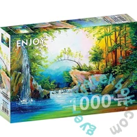 Enjoy 1000 db-os puzzle - In the Woods near the Waterfall (1714)