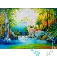 Enjoy 1000 db-os puzzle - In the Woods near the Waterfall (1714)