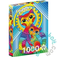 Enjoy 1000 db-os puzzle - Inseparable Cat and Kitten (2122)