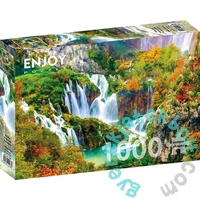 Enjoy 1000 db-os puzzle - Plitvice Waterfalls in Autumn (1266)