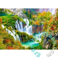 Enjoy 1000 db-os puzzle - Plitvice Waterfalls in Autumn (1266)