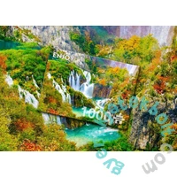 Enjoy 1000 db-os puzzle - Plitvice Waterfalls in Autumn (1266)