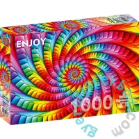 Enjoy 1000 db-os puzzle - Psychedelic Rainbow Spiral (1635)