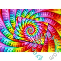 Enjoy 1000 db-os puzzle - Psychedelic Rainbow Spiral (1635)