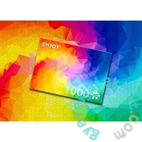 Enjoy 1000 db-os puzzle - Rainbow Gradient Poligonal Swirl (1239)
