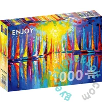 Enjoy 1000 db-os puzzle - Rainbow Sailboats (1732)