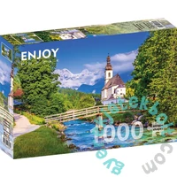 Enjoy 1000 db-os puzzle - Small Church in Ramsau, Germany (1323)