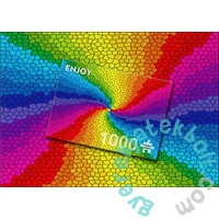 Enjoy 1000 db-os puzzle - Stained Glass Rainbow Burst (1970)