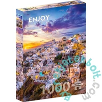 Enjoy 1000 db-os puzzle - Sunset over Santorini (1260)