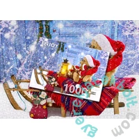 Enjoy 1000 db-os puzzle - Teddy Bears with Santa Hats (1269)