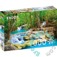 Enjoy 1000 db-os puzzle - Turquoise Waterfall, Thailand (2067)