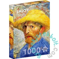 Enjoy 1000 db-os puzzle - Vincent Van Gogh: Self-portrait with a Straw Hat (1143)