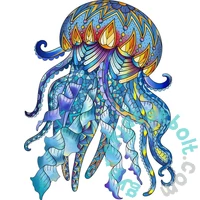 Eureka 106 db-os Rainbow Fa puzzle - Medúza (EUR34661)