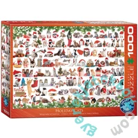 EuroGraphics 1000 db-os puzzle - Holiday Cats (6000-0940)