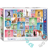 EuroGraphics 1000 db-os puzzle - Yoga Dogs (6000-0954)