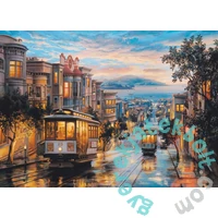 EuroGraphics 1000 db-os puzzle - Cable Car Heaven, San Francisco, Eugene Lushpin (6000-0957)