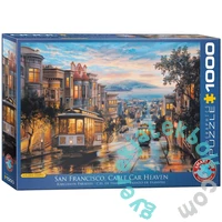 EuroGraphics 1000 db-os puzzle - Cable Car Heaven, San Francisco, Eugene Lushpin (6000-0957)