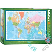 EuroGraphics 1000 db-os puzzle - Map of the World- (6000-1271)