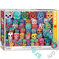 EuroGraphics 1000 db-os puzzle - Traditional Mexican Skulls (6000-5316)