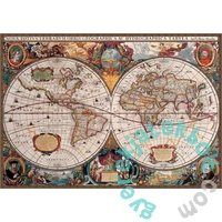 EuroGraphics 2000 db-os puzzle - Antique World Map (8220-1997)