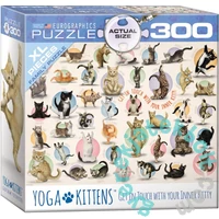 EuroGraphics 300 db-os XL puzzle - Yoga Kittens (8300-0991)