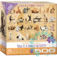 EuroGraphics 500 db-os puzzle - Yoga is a Family Activity (8500-5354)