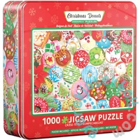 EuroGraphics 1000 db-os puzzle fém dobozban - Christmas Donuts (8051-5660)