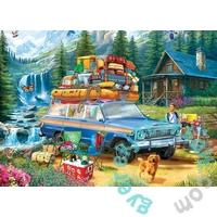 EuroGraphics 1000 db-os puzzle - Jeep - Loading the Wagoneer (6000-5867)