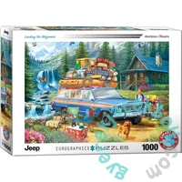 EuroGraphics 1000 db-os puzzle - Jeep - Loading the Wagoneer (6000-5867)
