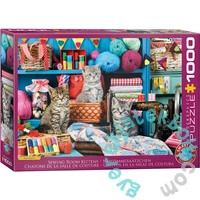 Eurographics 1000 db-os puzzle - Kittens in the Sewing Room (6000-6020)