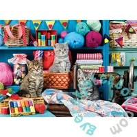 Eurographics 1000 db-os puzzle - Kittens in the Sewing Room (6000-6020)